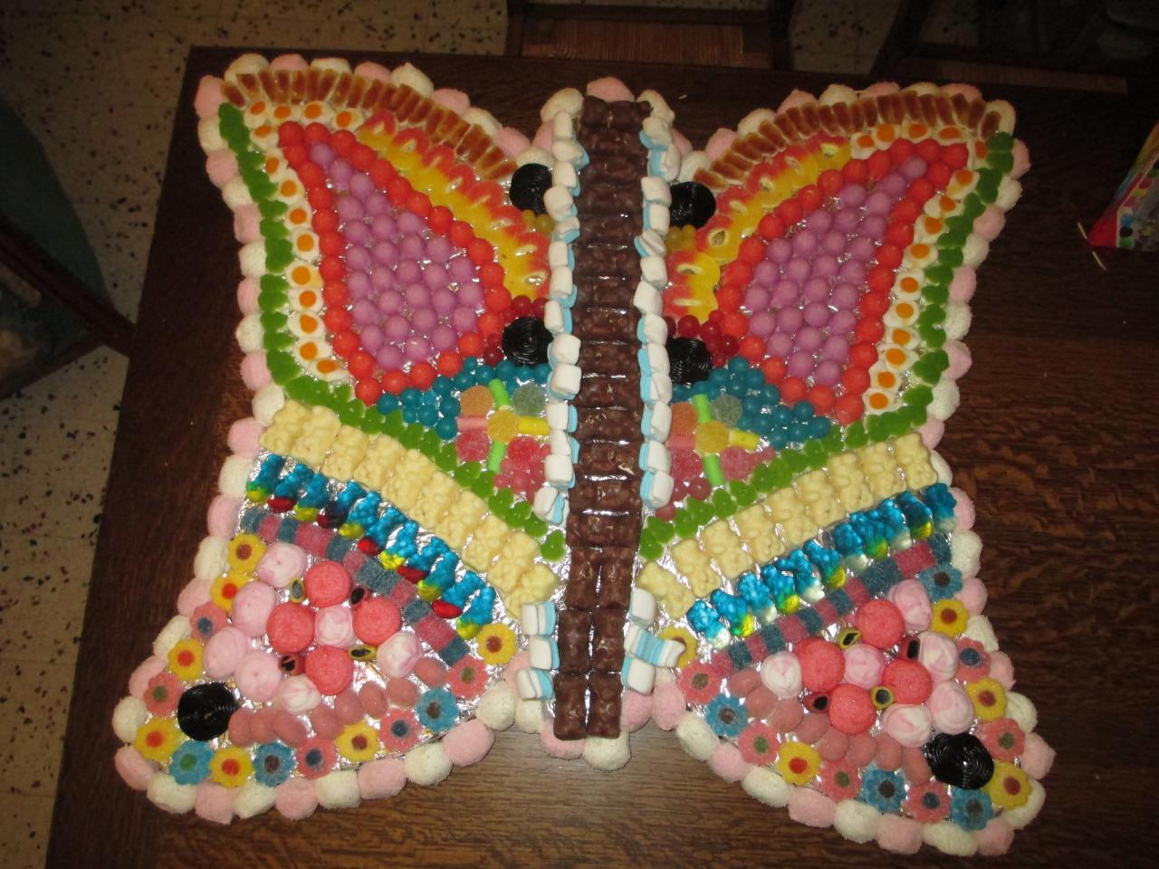papillon en bonbons pour le buffet
