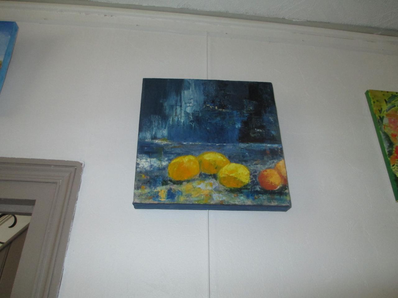 Les Citrons  huile sur toile par Jany Barthélémy